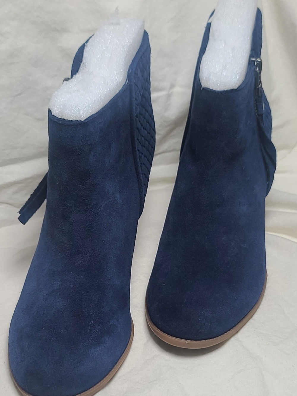 Sole Society Navy Suede Ankle Booties